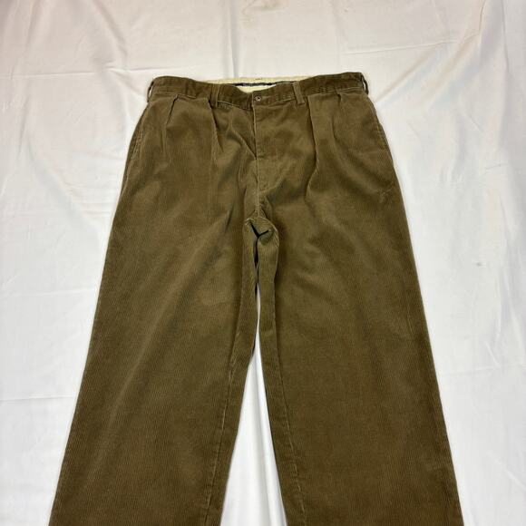 Vintage Polo Ralph Lauren Pleated Corduroy Pants Men's 36x29 - Picture 2 of 9
